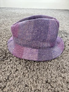 Irish Tweed By Avoca Collection Hat Purple Bucket Fedora Size Large Ireland - Bild 1 von 6