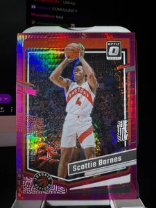 2023-24 Panini Donruss Optic #12 Scottie Barnes Pink Hyper Prizm Raptors - Picture 1 of 2