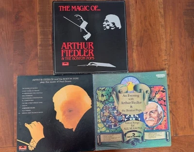 ARTHUR FIEDLER & Boston Pops Vinyl Lot (3)  Magic Of Box Set + Simon + Seasons - Image 1 of 3