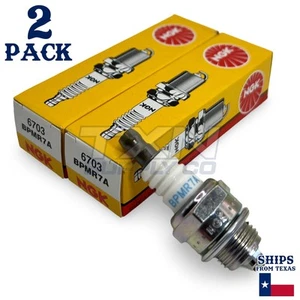 NGK 6703 Spark Plug BPMR7A - 2 Pack - For Stihl, Husqvarna, Poulan Power... - Picture 1 of 3