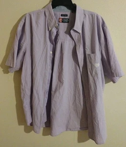 Chaps Button Down Checkered Shirt Easy Care Cotton Polyester Mens XXL  - Picture 1 of 5