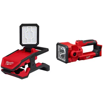 M18 18-Volt 2000 Lumens Lithium-Ion Cordless Rover LED Clamping Flood Light W/ S - Image 1 of 4