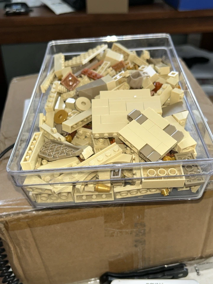 Lego ladrillos bronceados en su mayoría piezas pequeñas lote a granel 1,3 libras Foto 1 de 4