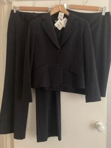 VERONIKA MAINE NAVY 3 PIECE SKIRT PANT SUIT RRP $647 SIZE 10 & 8 wTAGS AUS MADE - Picture 1 of 24