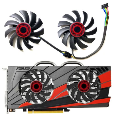 T128010BH Cooling Fan Replacement Part for ASUS GTX1060 960 GAMING Graphics Card - Image 1 of 4