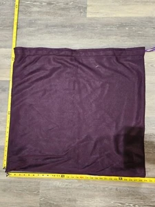 Gift Bag Fleece Purple Handmade W/Drawstring Purple Ribbon 26in X 28in Lite - Picture 1 of 3