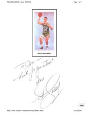 Bob Cousy Signed Autographed 8.5X11 Paper Photo Boston Celtics JSA AD30637