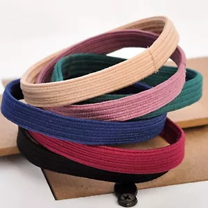 20pcs Mixed Color 7mm Flat Hair Ties Rope Elastic Rubber Bands Ponytail Holder - Picture 1 of 9