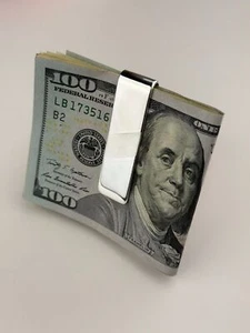 925 Sterling Silver Money Clip - Picture 1 of 4