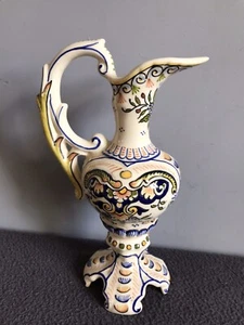 desvres fait main pottery elaborate jug France - Picture 1 of 12