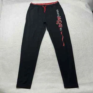 Disney Parks Girl's XL Minnie Mouse Drawstring Sweatpants 'Fabowlous' Black - Picture 1 of 13