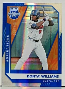 Panini Elite Edizione Extra 2021 Donta' Williams Aspirazioni Blu 107/249 - Foto 1 di 2