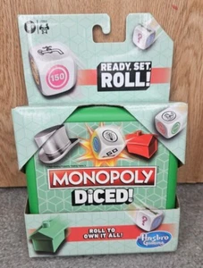 Monopoly Diced Game Ready, Set, Roll! by Hasbro Easy to Learn Fun Travel - NEW - Picture 1 of 2