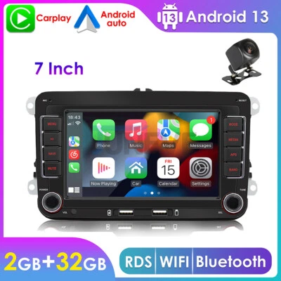 Radio Estéreo Coche 7" Android 13 Auto Apple Carplay 2+32G GPS Wifi 2DIN Navegación WIFI Foto 1 de 4
