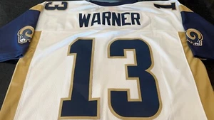 St Louis Rams Kurt Warner Mitchell & Ness White 2001 NFL Legacy Jersey 52 2XL - Picture 1 of 8