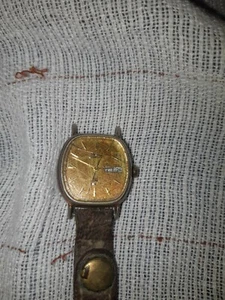 SEIKO QUARTZ - OROLOGIO VINTAGE USATO VETRO RIGATO, CINTURINO LOGORO - DONNA - Picture 1 of 4
