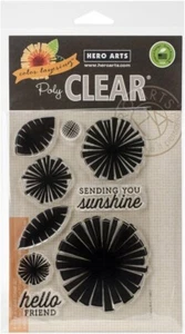 Hero Arts Poly Clear Stamp Set - Farbschicht Grafik Blumen - Bild 1 von 1