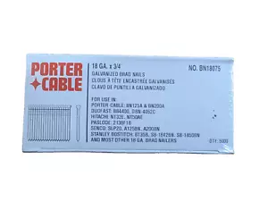 Porter-Cable - BN18075 3/4” 18 GA. GALVANIZED Brad Nails 5000PK - Picture 1 of 2