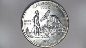 2005 P CALIFORNIA STATE QUATER UNCIRCULATED FROM ROLL - Picture 1 of 2