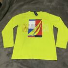Youth Boys Nautica Long Sleeve T-shirt Neon Yellow Size Lg (14/16) 📦PD