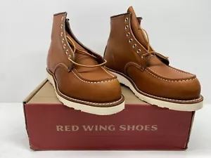 Botas Red Wing Puntera Moc Talla: 9 ""Oro Legacy"" 875 EE. UU. Heritage Cuero 6"" Marrón - Imagen 1 de 14