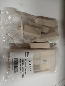 5x DSL In-Line Filter, 1x DSL Wall Mount Filter, 1x 2-For-1 Adapter VERIZON AT&T - Picture 1 of 3