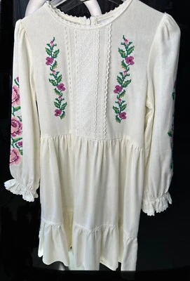 Ukrainian Vyshyvanka Embroidered Linen dress|Boho Folk Blouse|Handmade in UA - Image 1 of 4