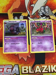 D1029 POKEMON TCG CONFINI INCROCIATI VENIPEDE 72 WHIRLPEDE 73 MP - Foto 1 di 22