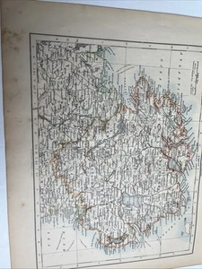 1902: Map Ireland (North) & Ireland (West) WW #20 Antique Print - Picture 1 of 11