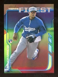 2014 Topps Finest Magenta #76 Erisbel Arruebarrena Dodgers RC Rookie #'d 10/15 - Picture 1 of 2