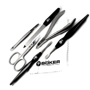 Boker Arbolito Traveller Mens Manicure Set Clipper Scissor - Picture 1 of 3