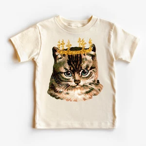 Princess Kitty Cat Shirt - Kids Cat Tee - Picture 1 of 8