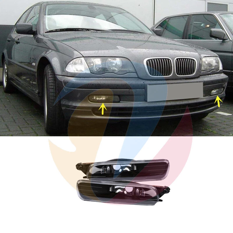 √ 2PCS Front Bumper Foglight （No Bulb ) For BMW E46 325i 325xi 330i 330xi 99-01 — 第 1/4 张图片
