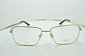 Zellini Lunettes ZL 624 C1 23KGP Gold Plated Metal Eyeglasses Frames 58-17-145 - Picture 1 of 3
