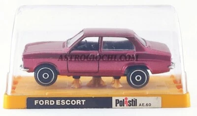 POLISTIL EL 60 FORD ESCORT ROSSA SCALA 1/43 VINTAGE '70 DIECAST POLITOYS - Immagine 1 di 4