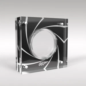 Vitrina James Bond de cinco libras para monedas de plexiglás - Imagen 1 de 4