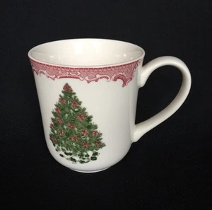 Johnson Brothers Old Britain Castles Pink Christmas Green Tree Cup Victorian - Picture 1 of 8