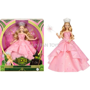 Mattel Universal Wicked Deluxe Glinda Moda Muñeca Posabilidad Colección Juguetes - Imagen 1 de 6