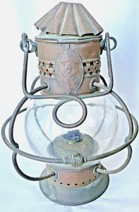 VINTAGE Rare Tom Bowling Lamp No 3035 Onion Shaped. 19th Century Ships Oil - Picture 1 of 12
