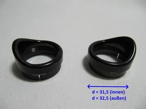 Carl Zeiss Jena Augenmuschel - Paar Eye Piece Okular Mikroskop GSZ GSM Technival - Bild 1 von 10