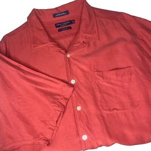 Daniel Cremieux Classics XL Silk Linen Blend Shirt Short Sleeve Button-Up Resort - Picture 1 of 9