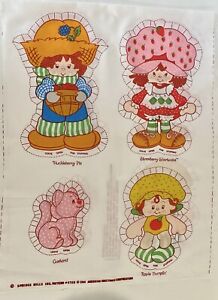 1981 Strawberry Shortcake Pattern 5728 Spring Mills Character Pillows Cut & Sew