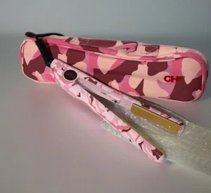 CHI Ceramic Hairstyling Iron GF100CP Pink Camo Limited Edition With Bag NEW - Picture 1 of 7