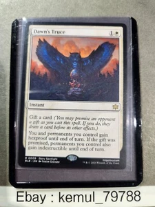 MTG Dawn's Truce BLB 009 Bloomburrow Regular - Picture 1 of 2