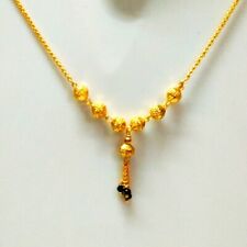 Indian Ethnic 18K Goldplated 20" Long Mangalsutra Wedding Necklace Women Jewelry