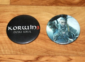 The Witcher 3 Wild Hunt Polish Button Badge Pin Set Xbox One PS4 Collectible - Picture 1 of 5