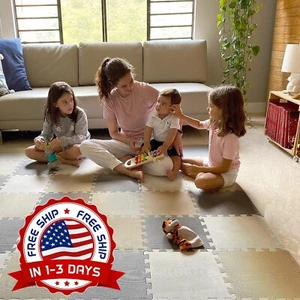 Alfombras Para Bebes Niña Pisos De Goma Para Niños Rompecabezas 18 Quadrate NUEVO - Bild 1 von 7