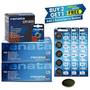 All Sizes Renata Watch Battery Swiss Made Silver Oxide Renata Batteries Cell - Picture 1 of 29