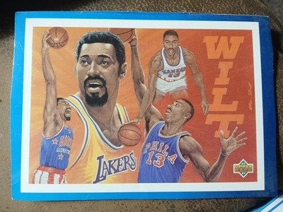 Tarjeta de baloncesto Wilt Chamberlain 1992-93 Upper Deck 5"x7" Foto 1 de 2