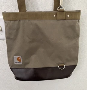 Carhartt Convertible Strap Tote Bag Backpack Handbag Muted Green Zip closure - Picture 1 of 16